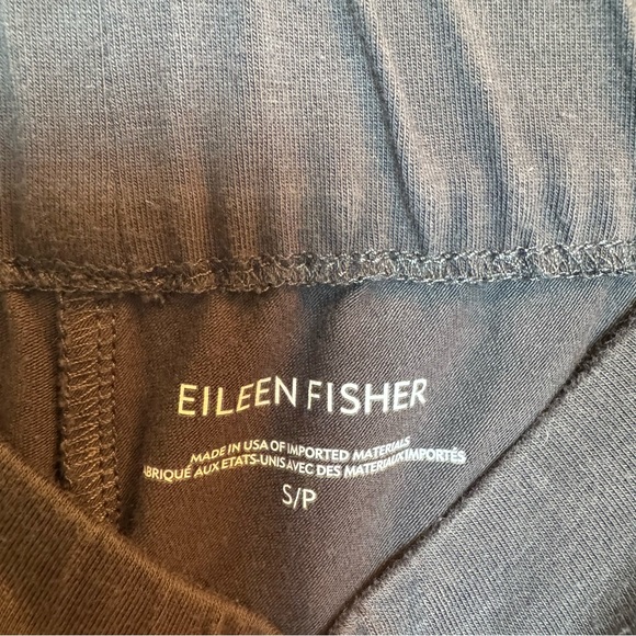 Eileen Fisher Dark Gray Pull on Zip Hem leggings Womens Small‎ Pull On Stretch - Picture 3 of 4